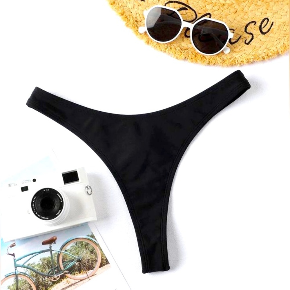 Plain Jane Black Bikini Bottom